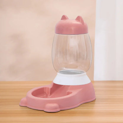 HOOPET 2025 New Cat Bowl 3 Colors Pet Automatic Feeder Dog Drinking Bowl Dispenser for Puppy Cat Food Water Bowl Pet Accessaries