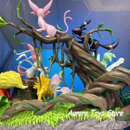 27cm/10.63in Anime Pokemon Figure Eeveelution Action Figure PVC Model Statue Collection Desktop Decoration Toys Gifts