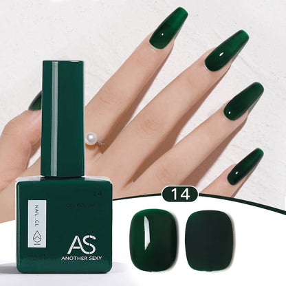 AS 1pc 15ml Bright Yellow Gel Nail Polish Starter Pure Soak Off No Wipe Nail Gel Polish Varnish Suitable For All Seasons