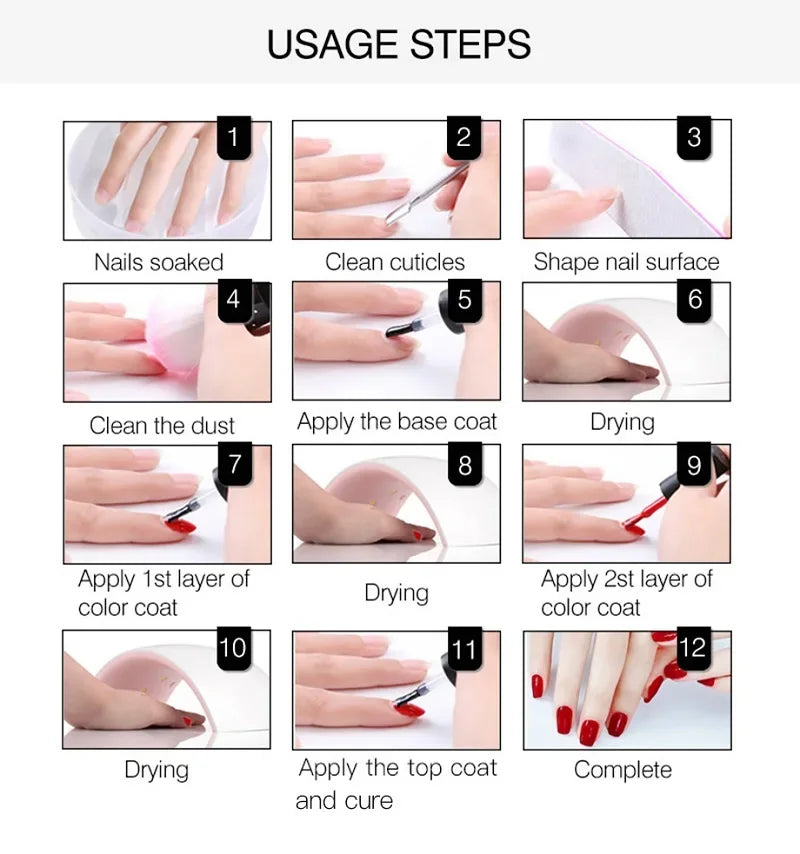 Danny Coll HEMA TPO Free Gel Nail Polish  64pcs With Color Chart 15ml Semi-permanent Nail Polish For Manicure Nail Salon UV Gel