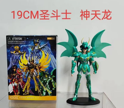 19cm Anime Dark Saint Seiya Figure Phoenix Ikki Hyoga Seiya Shiryu Action Figures Box Figure Collection Decoration Toys Hobbies