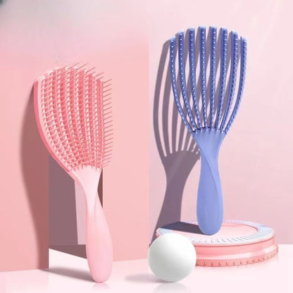 Hair Brush Octopus Hairbrush Pink Massage Detangler Brush For Curly Hair Thick Hair Care Hairbrush Styling Tools