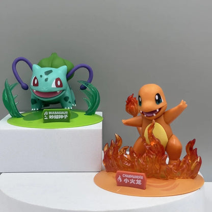 Hot 12 style Pokémon Action Dolls cute Pikachu Blind Box Anime Models Desktop Decorations Pok é mon Toys kids Birthday Gifts