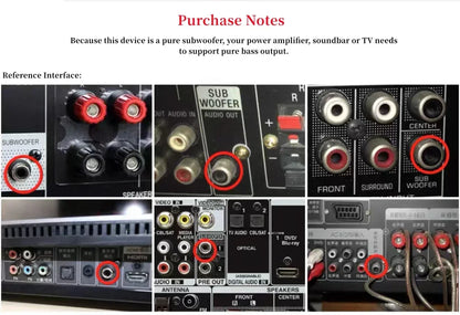 100W High Power 6.5″ Passive Subwoofer Speaker System