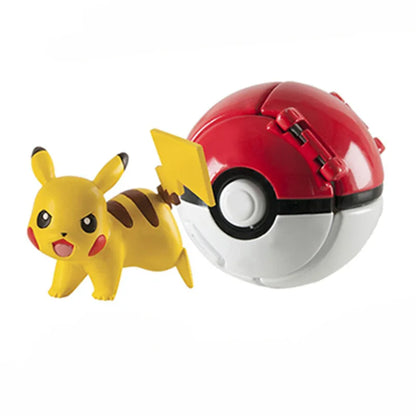 25 Styles Pokeball Figure Anime Figure Pokemon Elf Ball Toy Action Model Pikachu Mewtwo Charmander Kids Birthday Gifts Toys