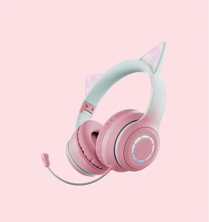 Pink Cat Headphones