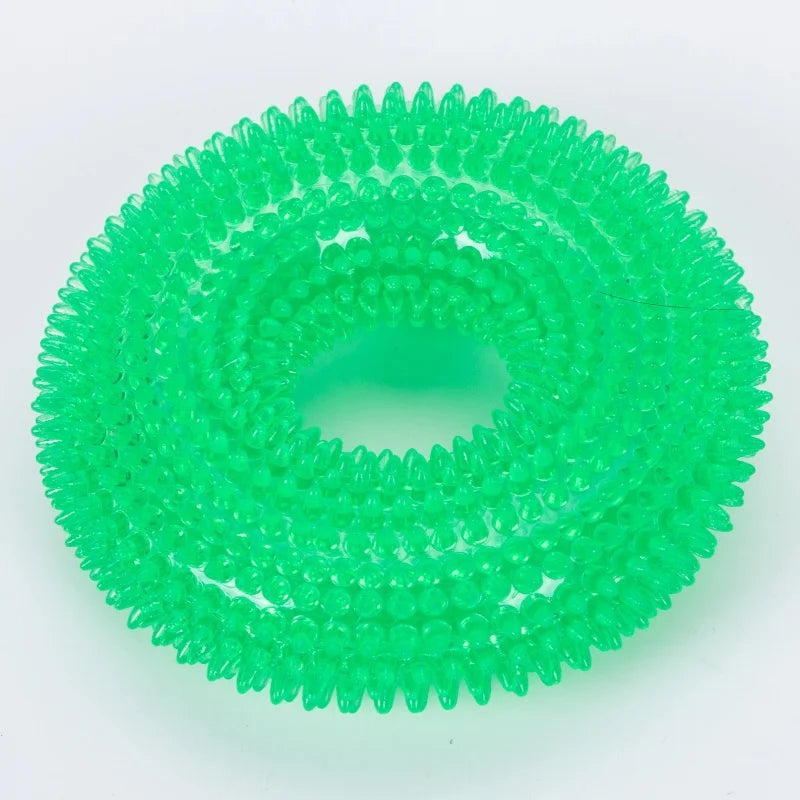 Pet Chew Toy Soft Rubber Bite-resistance Bone Shape Teeth Grinding Chewing Toys for Small Dogs Training Pet Supplies