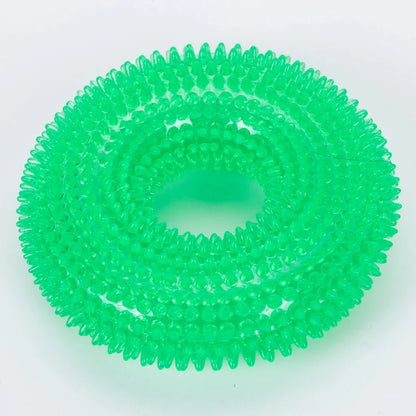 Pet Chew Toy Soft Rubber Bite-resistance Bone Shape Teeth Grinding Chewing Toys for Small Dogs Training Pet Supplies