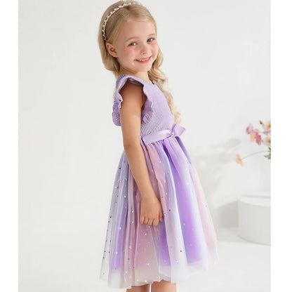 Official My Little Pony "Rainbow Magic" Princess Dress: Lavender Ribbed Bodice & Sequin Tulle Tutu