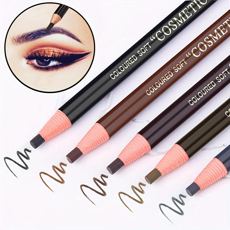 Professional Peel-Off Eyebrow Pencil: Waterproof Long-Lasting Pull-Line Enhancer