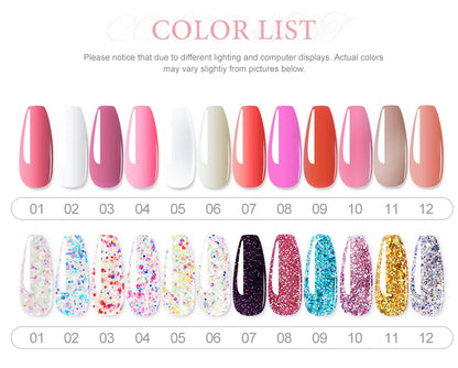 LIMEGIRL Set Poly Nail Gel for Extension Gel Set Manicure Acryl Gel Varnish Set 15ML Acrylic Liquid Nail Art Nail Kit UV Gel Kit