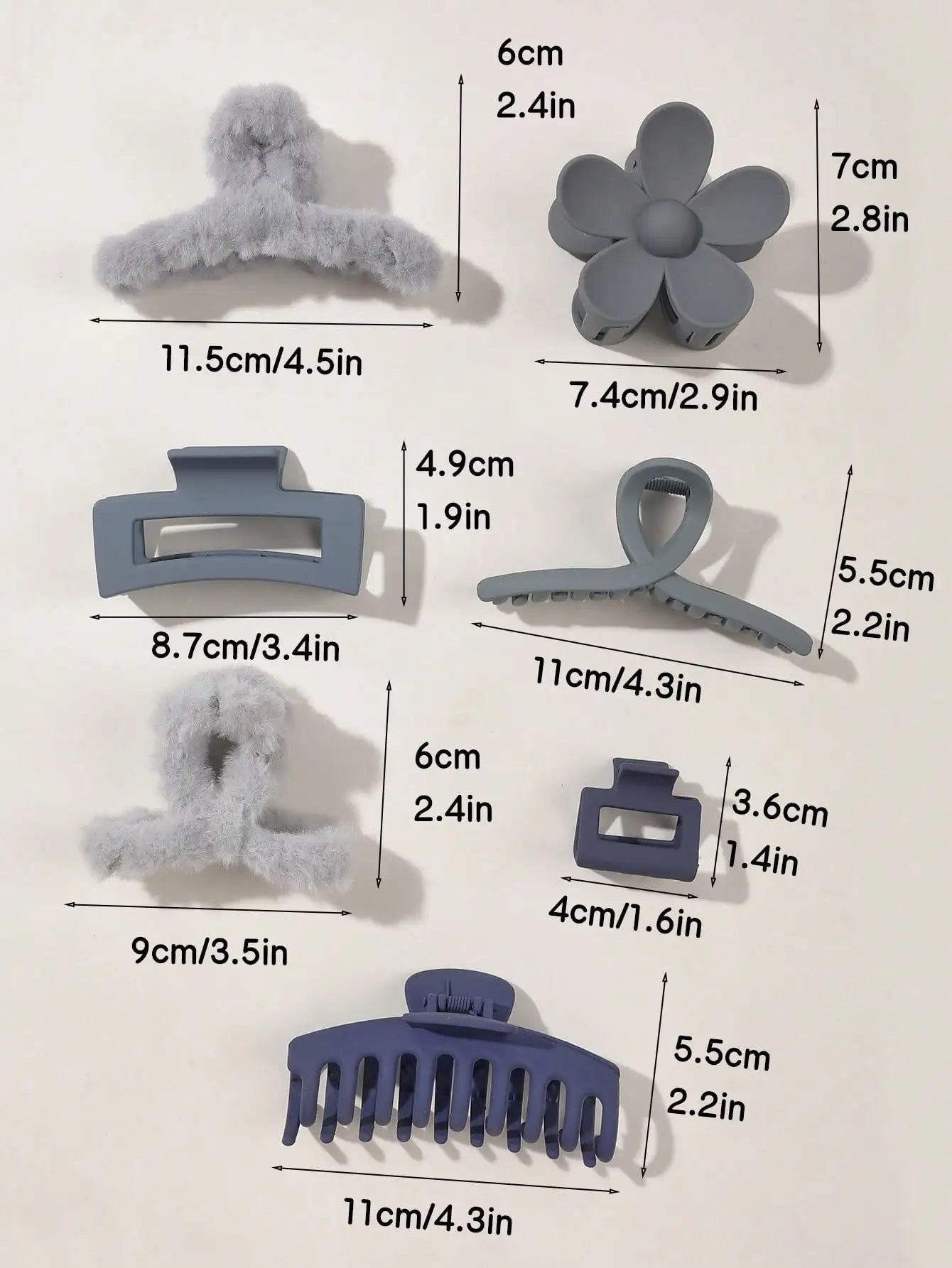 Autumn Winter Hair Clips Set.