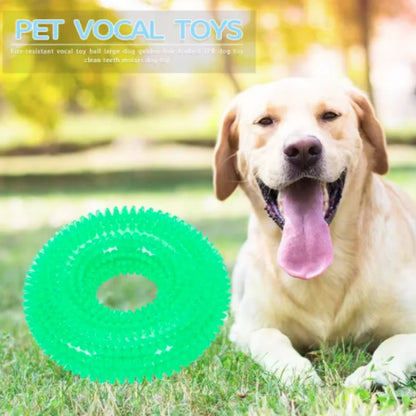 Pet Chew Toy Soft Rubber Bite-resistance Bone Shape Teeth Grinding Chewing Toys for Small Dogs Training Pet Supplies