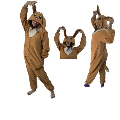 TAKARA TOMY Pokemon Kigurumi Onesie Snorlax Eevee Squirtle Gengar Pijama Cosplay Costume Halloween Adult Anime Umbreon Pajamas