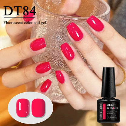7ml Fluorescent Gel Nail Polish Ultra Bright Colors Spring Summer Nail Salon Supplies UV LED Long-Lasting Varnish DIY Manicure