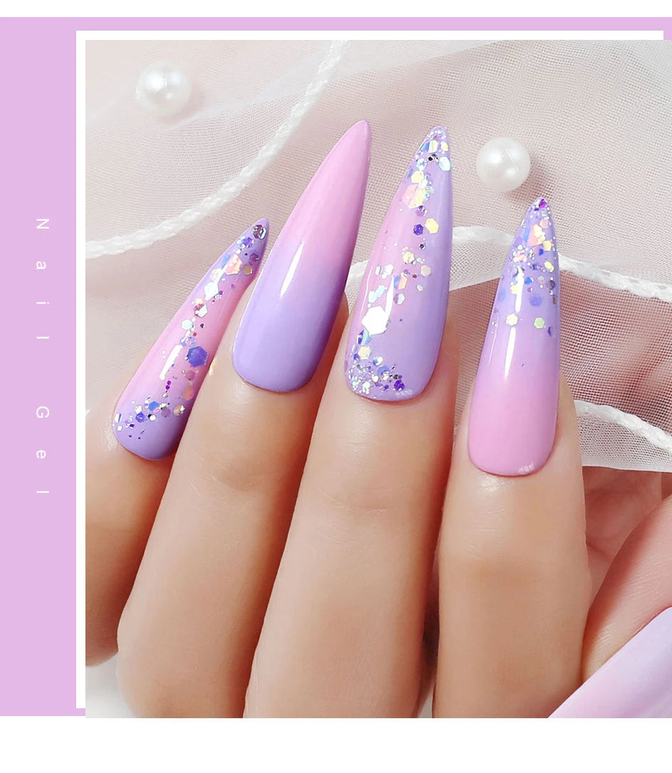 Clou Beaute 10/12/20/24pcs Gel Nail Polish Set Color 15ml White Glass Bottle Nail Art Kit Semi Permanent Gellack Nail Varnish