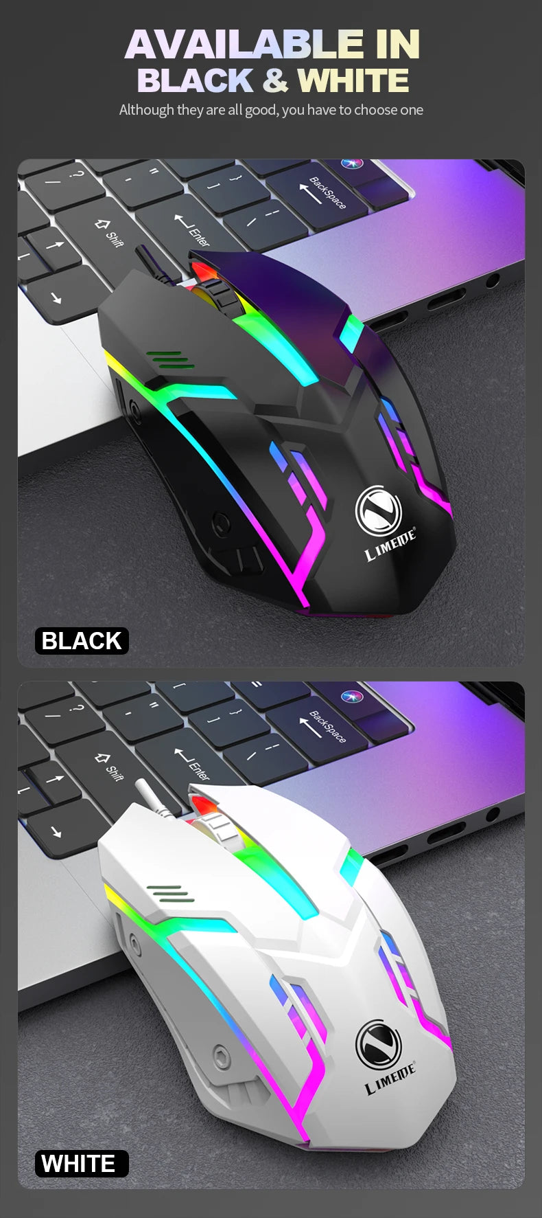 S1 Mouse USB Wired Mouse Computer Laptop Gaming Office Luminous Mouse