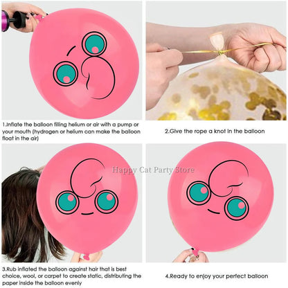 Pokemon Latex Balloons Birthday Party Decor Cartoon Pikachu Balloon Poke Ball Balloons Baby Shower Kids Favor For Party Supplies