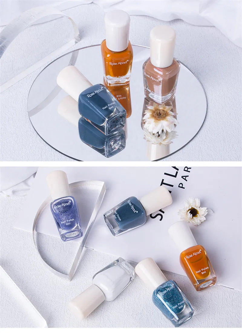 40 Colors Water-Based Nail Polish