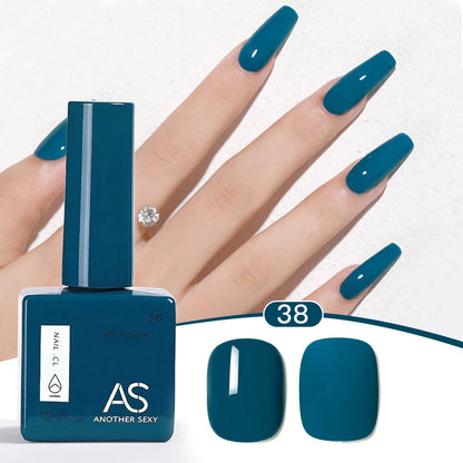 AS 1pc 15ml Bright Yellow Gel Nail Polish Starter Pure Soak Off No Wipe Nail Gel Polish Varnish Suitable For All Seasons
