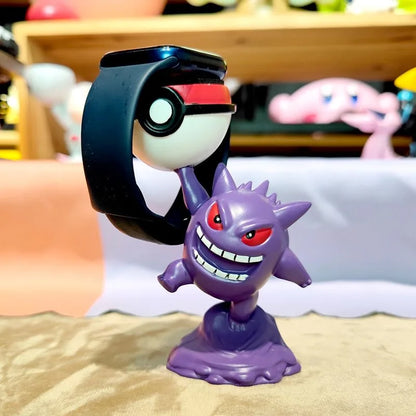 Gengar Pokemon Watch Charger Stand Creative Desktop Decoration Figure Cute Anime Ornament Home Office Desk Decor Collectible Toy
