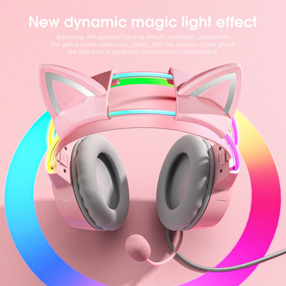 ONIKUMA RGB Gaming Headset with Cat Ears 🎮🐱