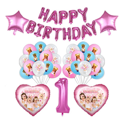 Pink Roblox Birthday Set 🎉🤖