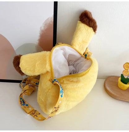 Pokemon Cute Plush Crossbody Bag Anime Figure Messenger Bag Large Capacity Storage Bag Cartoon Cosplay Birthday Party Gift