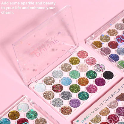 24Colors Body Face Glitter Gel Palette Waterproof Eye Hair Loose Sequins Eyeshadow Multifunctional Party Deco Makeup Cosmetics