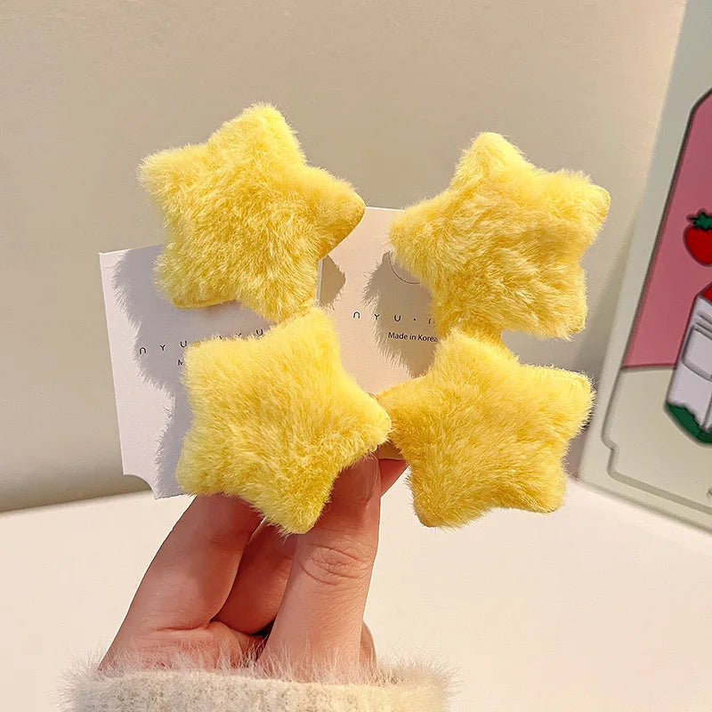 Plush Y2K Star Hair Clip.