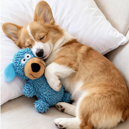 Durable Pet Dog Plush Toy for Small Breeds - Animal Shape Squeaky Chew Cleaning Toy for Chihuahua Yorkshire Bichon Puppies