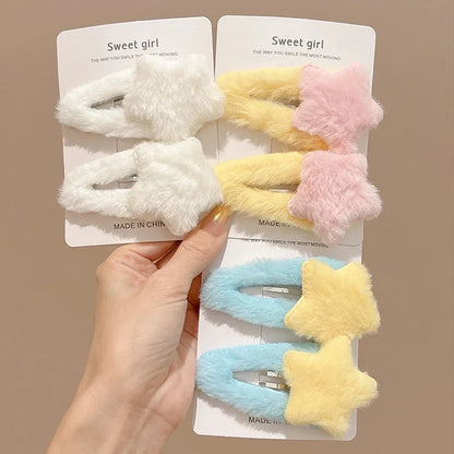 Y2K Star Hair Clips Set.