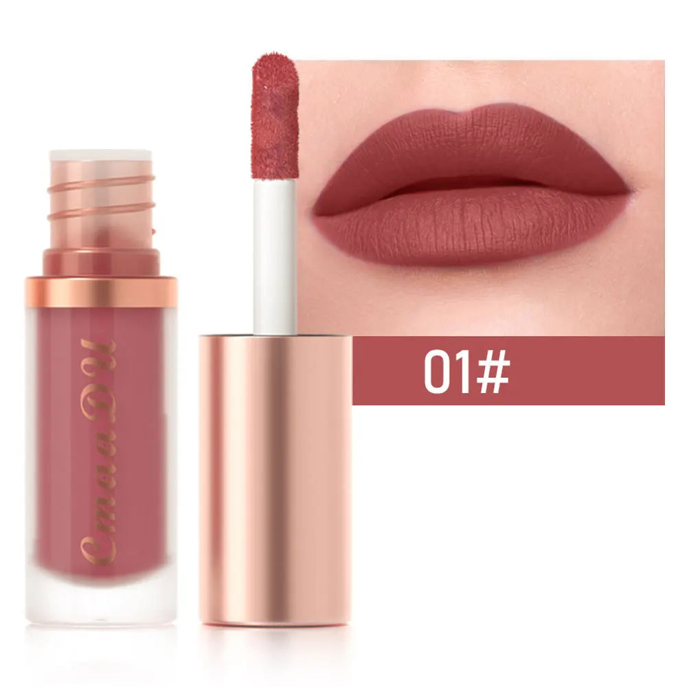 CmaaDu Waterproof Matte Velvet Lip Glaze: Long-Lasting Non-Stick Liquid Lipstick