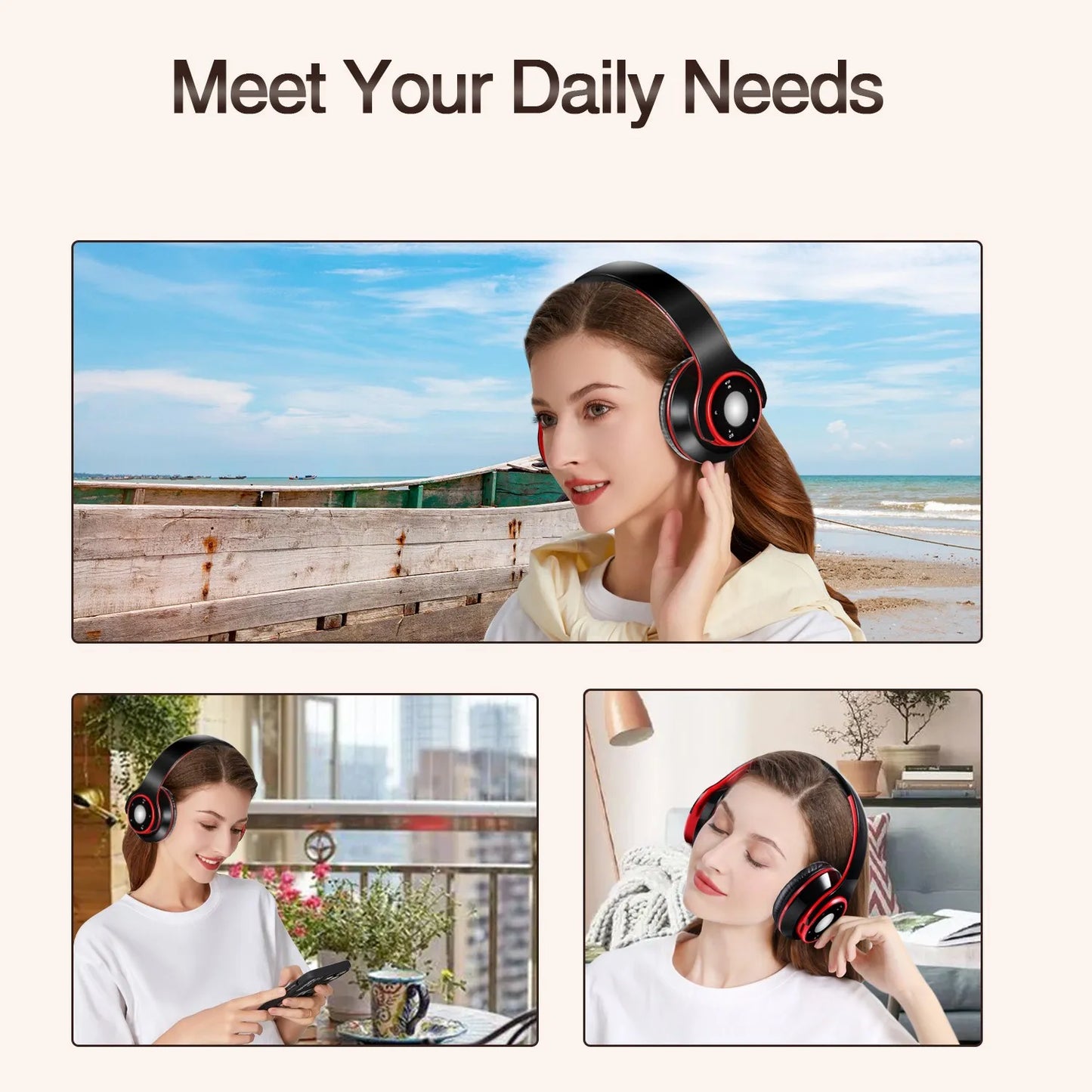 Colorful Bluetooth Headphones