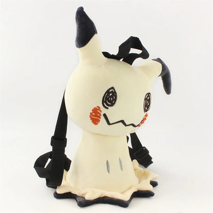 Cute Pokemon Backpack Kawaii Japanese Style Plush Bag Gengar Eevee Snorlax Backpack Schoolbag Cosplay Props Fashion Gifts