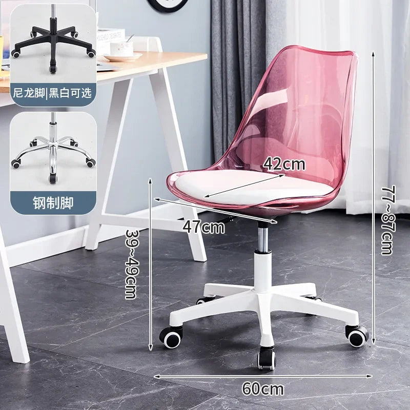 Transparent Swivel Office Chair