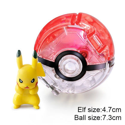 25 Styles Pokeball Figure Anime Figure Pokemon Elf Ball Toy Action Model Pikachu Mewtwo Charmander Kids Birthday Gifts Toys