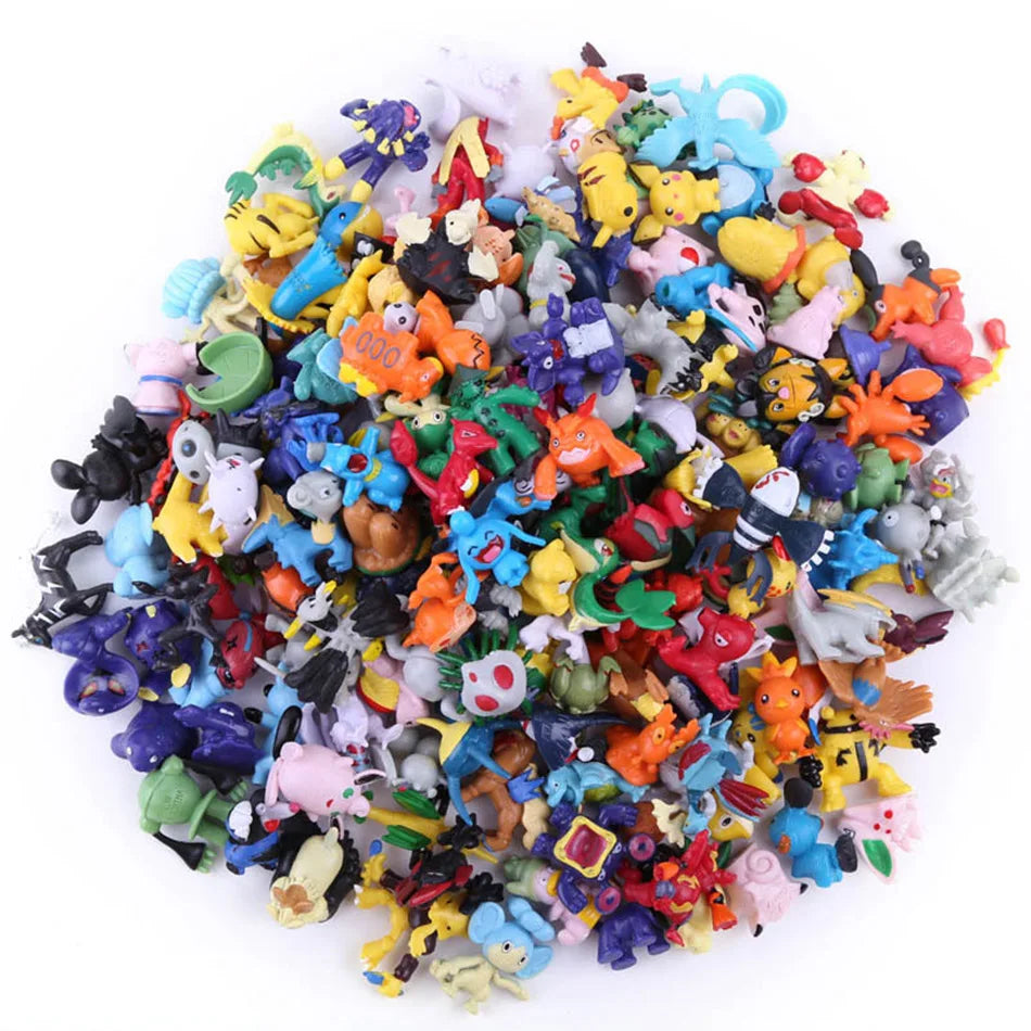 24-144Pcs Different Style Pokemon Anime Figure Pikachu Action Model 2-3CM Mini Model Doll Cute Toy Kids Birthday Christmas Gifts