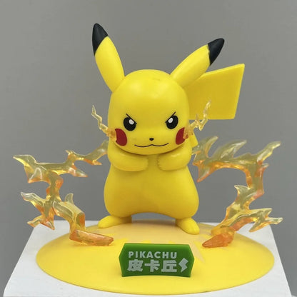 Hot 12 style Pokémon Action Dolls cute Pikachu Blind Box Anime Models Desktop Decorations Pok é mon Toys kids Birthday Gifts