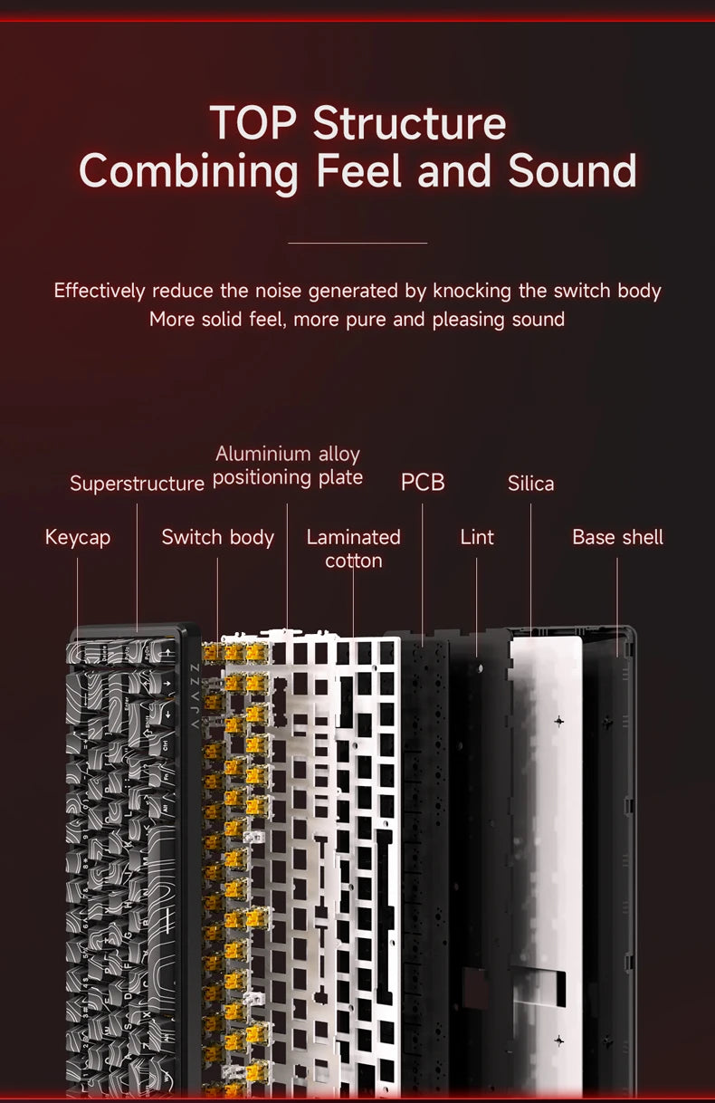 AJAZZ AK680 MAX/V2 Mechanical Keyboard HE Hall Effect Switch 60% 8k/1K RGB Wired/Wireless Gaming Rapid Trigger Magnetic Keyboard
