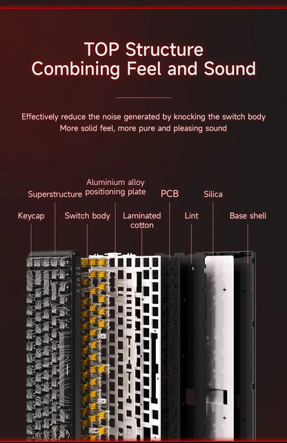 AJAZZ AK680 MAX/V2 Mechanical Keyboard HE Hall Effect Switch 60% 8k/1K RGB Wired/Wireless Gaming Rapid Trigger Magnetic Keyboard