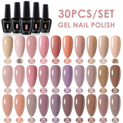 NAILCO 15ml 30/20/10pcs/Set UV Gel Nail Polish Semi Permanent Esmalte Vernis LED Gel Varnish Soak Off Nail Art All For Manicure