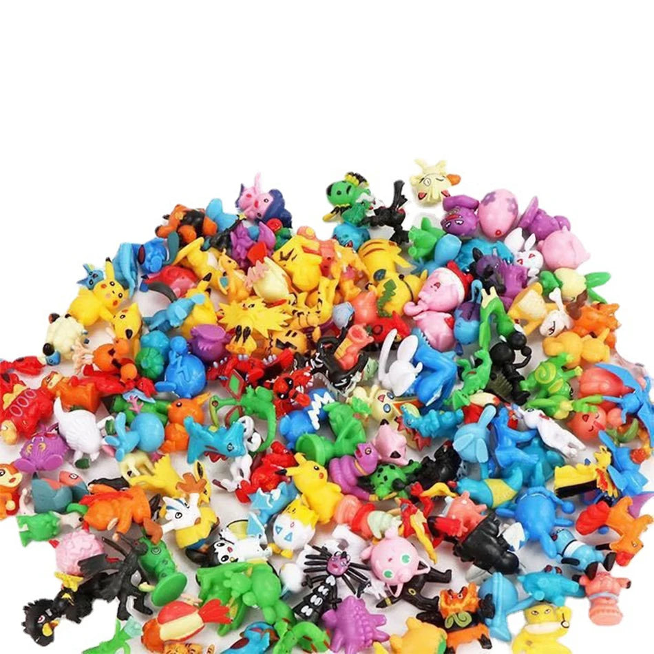 24-144Pcs Different Style Pokemon Anime Figure Pikachu Action Model 2-3CM Mini Model Doll Cute Toy Kids Birthday Christmas Gifts