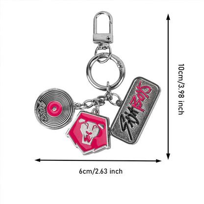 1PC Kpop Demon Hunters Officially Licensed 3D Figurine Bag Clip Anime Figure Keychain Collector Kering Backpack Decor Gift