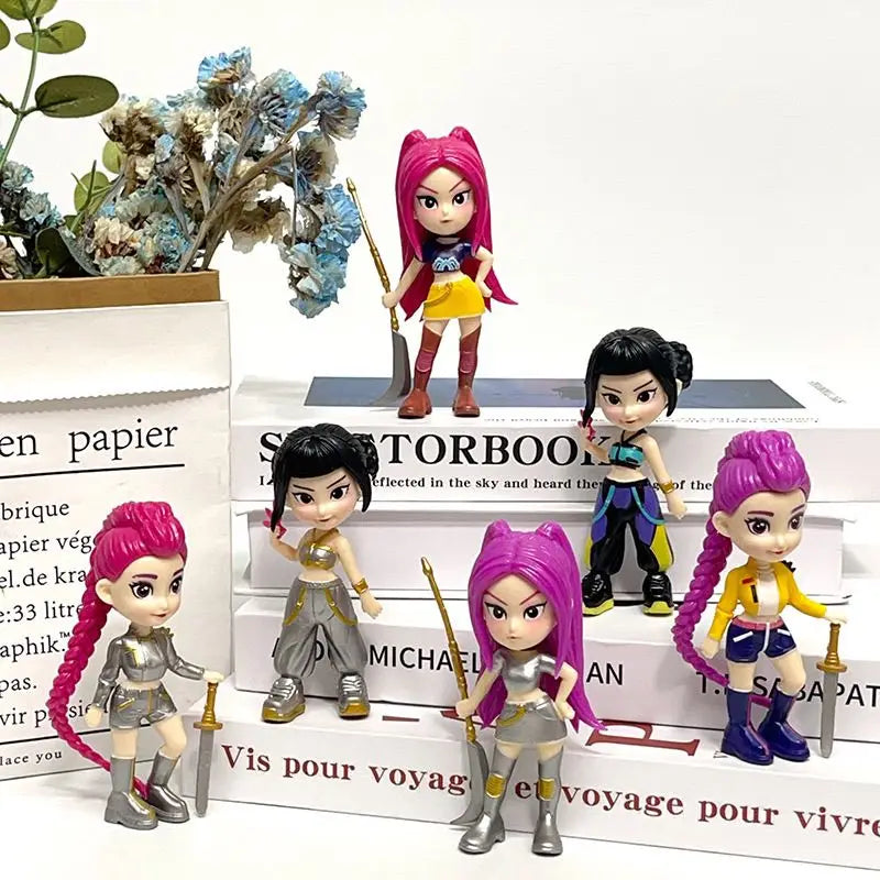 2026 Kpop Demon Hunters Action Figure Derpys Tiger Rumi Mira Zoey Sussy Figurine Children's Birthday Gift in Stock Fast Shipping