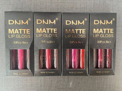 3pcs/set Liquid Lipsticks Waterproof Long Lasting Cosmetic Red Blue Purple Matte Lip Gloss Nude Lip Tint Stain Makeup