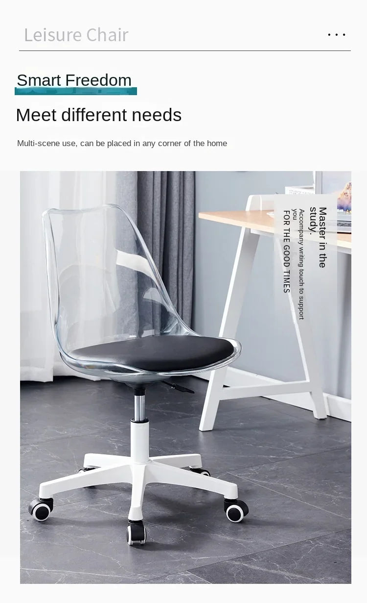 Transparent Swivel Office Chair