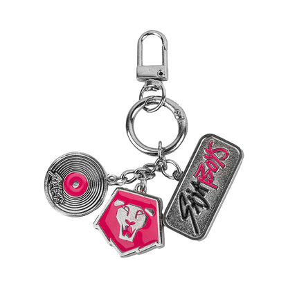 1PC Kpop Demon Hunters Officially Licensed 3D Figurine Bag Clip Anime Figure Keychain Collector Kering Backpack Decor Gift