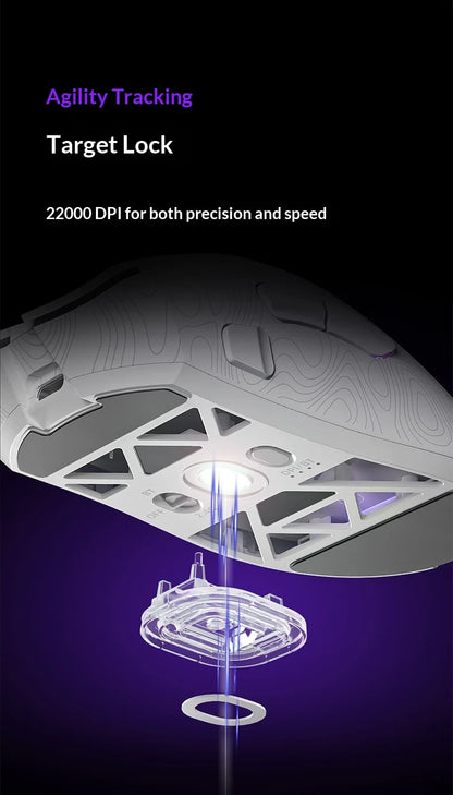 Furycube G11 1K Wireless Mouse Game Bluetooth The Third Mock Examination Paw3311 Lightweight Hollow Out Design Rgb Mouse Gift
