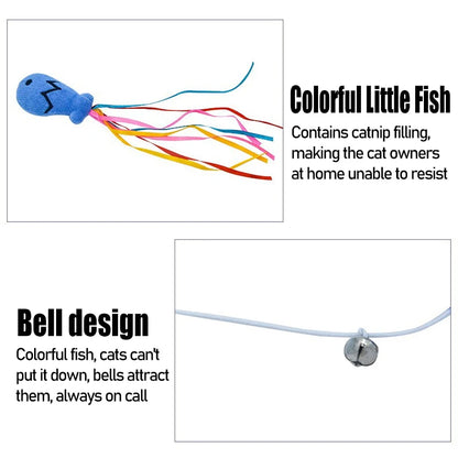 Wooden Cat Wand Toy.